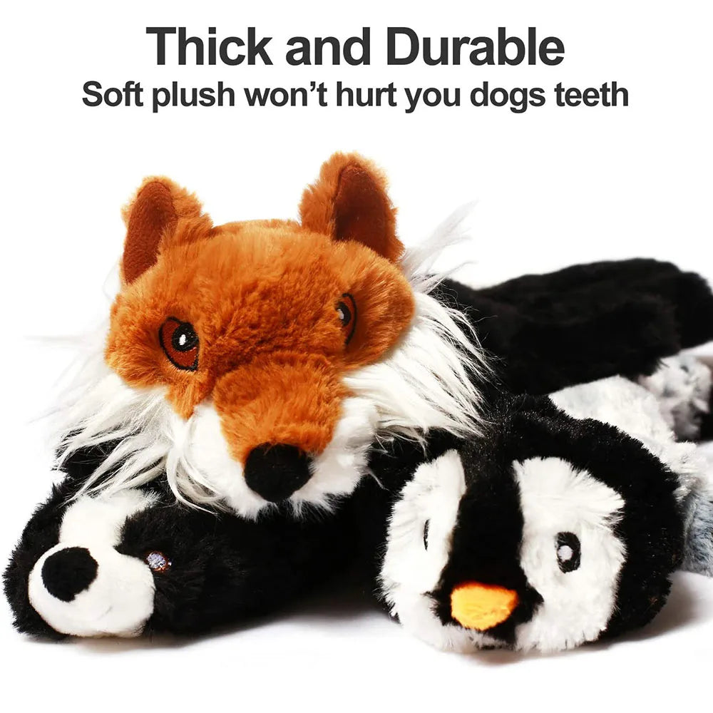 Durable Stuffing-Free Squeaky Dog Toy – Crinkle & Chew Resistant Plush